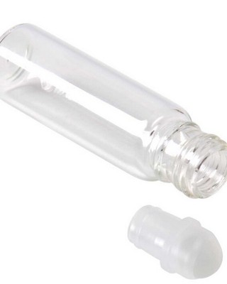 Empty Clear Glass Roll on Bottles Refillable Roller Ball Essential Oil Liquid Bottle 10ml