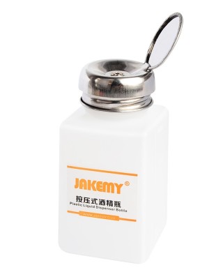 JAKEMY JM  Z11 180ml Liquid Alcohol Press Empty Clear Bottle Liquid Dispenser Bottle Portable Plastic Liquid Dispenser Bottle Pumping Bottle